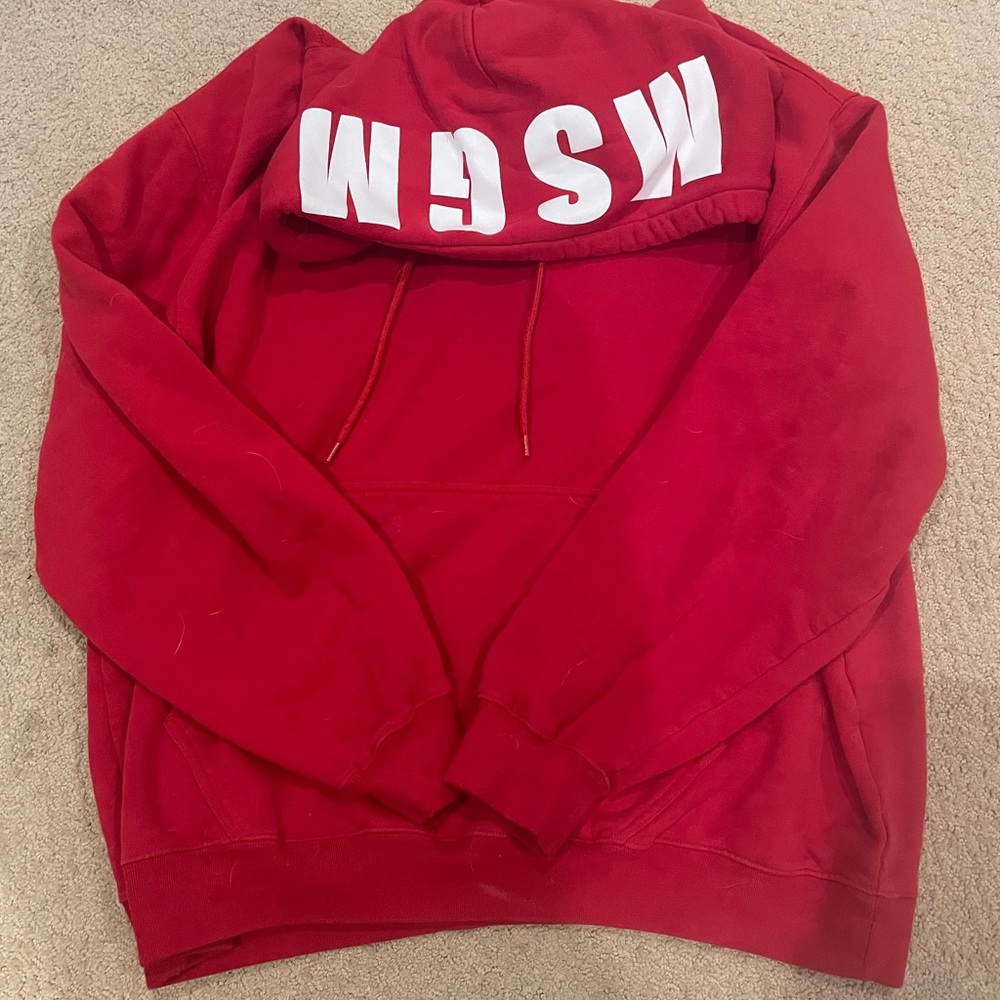 MSGM RED HOODIE